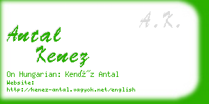 antal kenez business card